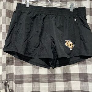 Champion Women's Black Athletic Shorts with UCF Logo